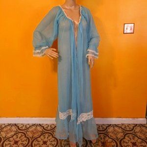 Vintage Frederick's of Hollywood Sheer/Lace Robe